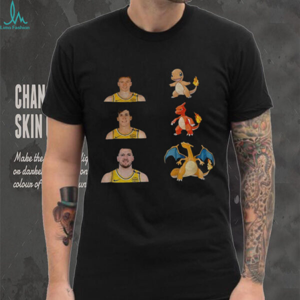 Pokémon evolution Dalton Knecht Austin Reaves and Luka Dončić Los Angeles Lakers players parody shirt