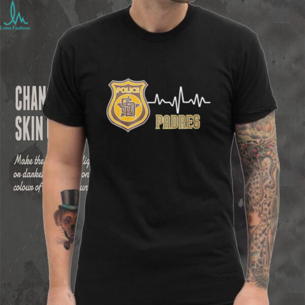Police heart rate San Diego Padres shirt