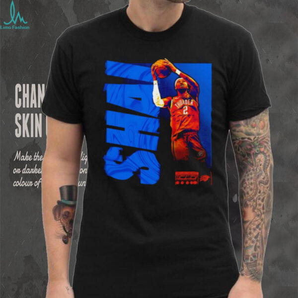 Shai Gilgeous Alexander Oklahoma City Thunder player wave shirt