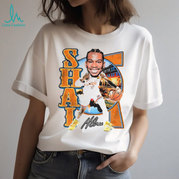 Shai Gilgeous Alexander big head signature shirt