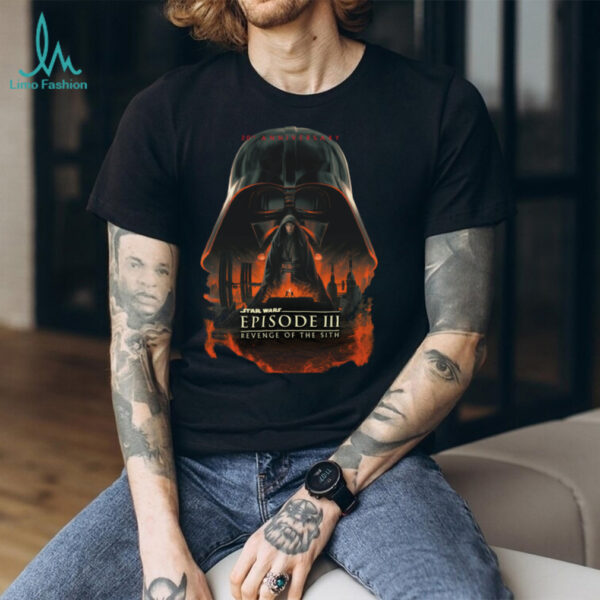 Star Wars 20th Anniversary Episode III Epic Big Chest Poster Long Sleeve T Shirt