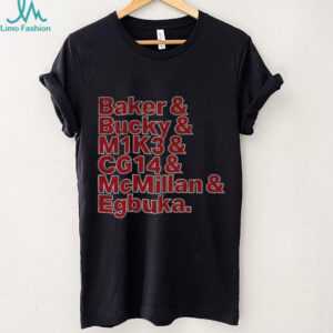 Tampa Bay Football Baker Bucky M1K3 CG14 McMillan Egbuka shirt