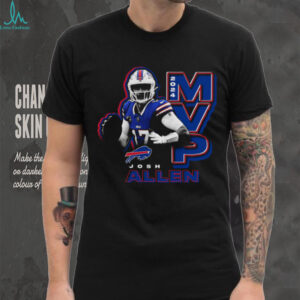Men’s Buffalo Bills Josh Allen Black 2024 NFL MVP T Shirt