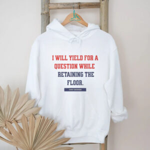 Senator Cory Booker I will yield for a question while retaining the floor shirt