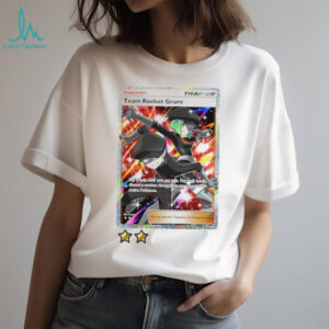 Team Rocket Grunt 2 stars card shirt