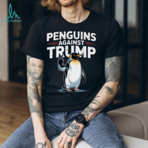 Penguin Flippers Up Resist Funny Penguins Against Trump T Shirt