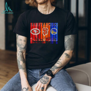 San Francisco 49ers x San Francisco Giants x Golden State Warriors night city shirt
