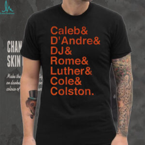 Chicago Bears Caleb D’Andre DJ Rome Luther Cole Colston shirt