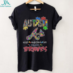 Atlanta Braves Autism accept understand love shirt