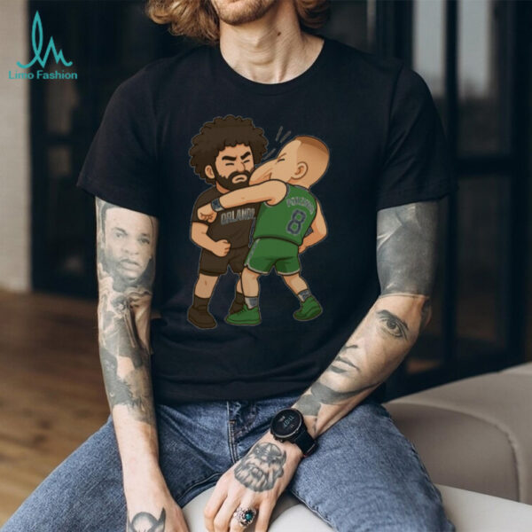 Goga Bitazde whacked Kristaps Porziņģis in the head with an inadvertent elbow chibi shirt