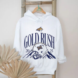 Montana State Bobcats 2025 gold rush football helmet t shirt
