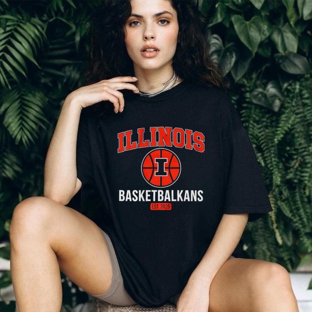 Illinois Fighting Illini Basketbalkans est 2025 shirt Illinois Fighting Illini Basketbalkans est 2025 shirt
