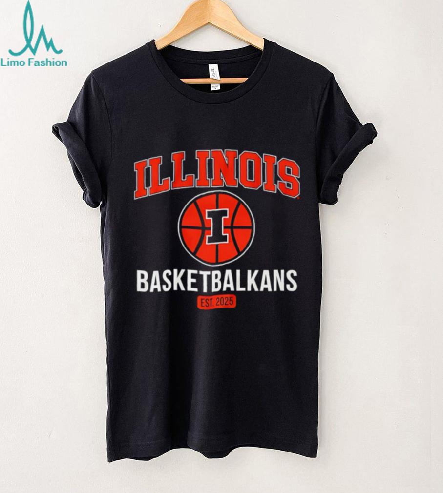 Illinois Fighting Illini Basketbalkans est 2025 shirt Illinois Fighting Illini Basketbalkans est 2025 shirt