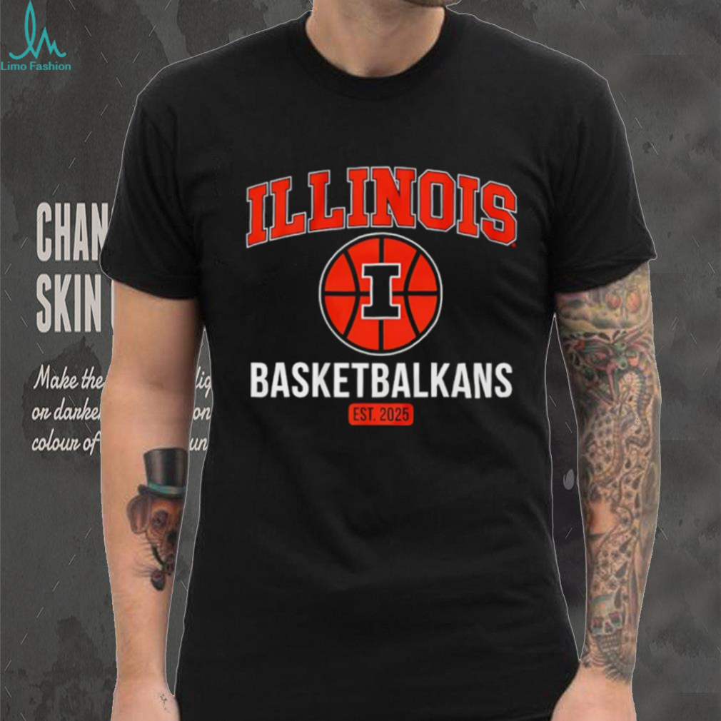 Illinois Fighting Illini Basketbalkans est 2025 shirt Illinois Fighting Illini Basketbalkans est 2025 shirt