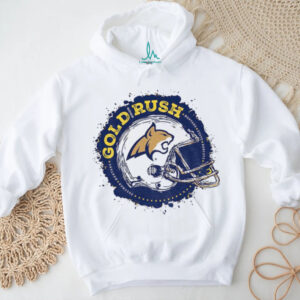 Montana State Bobcats 2025 gold rush football helmet shirt