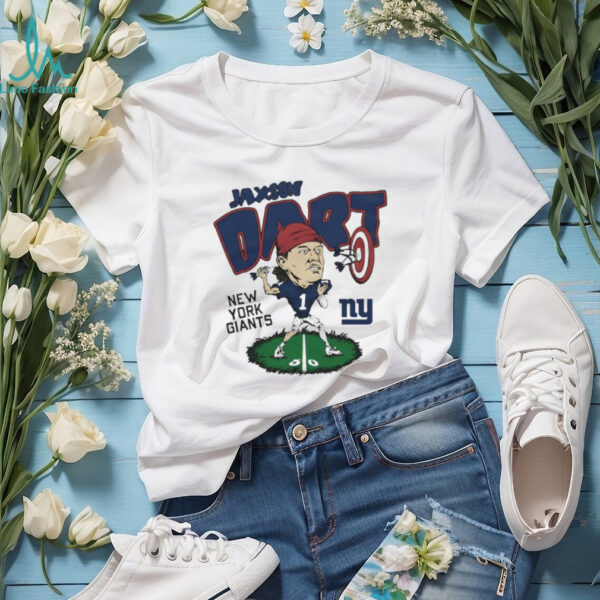 New York Giants Jaxson Dart bright lights big plays caricature shirt