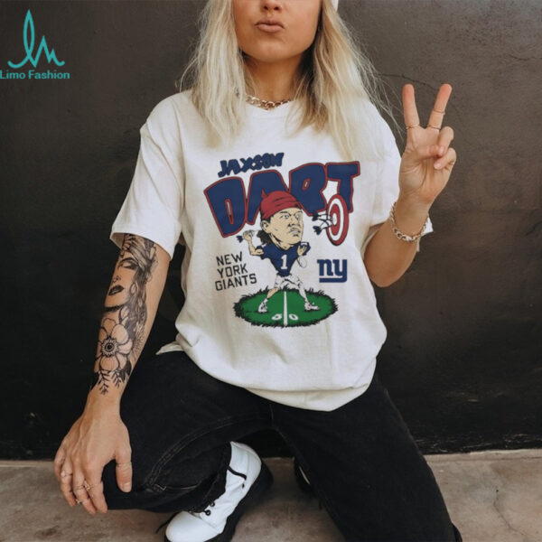 New York Giants Jaxson Dart bright lights big plays caricature shirt