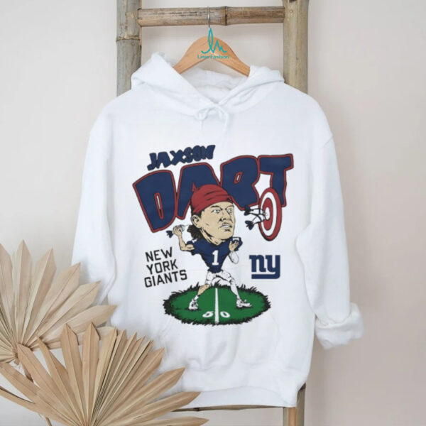 New York Giants Jaxson Dart bright lights big plays caricature shirt