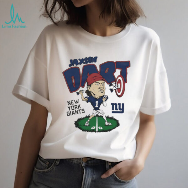 New York Giants Jaxson Dart bright lights big plays caricature shirt