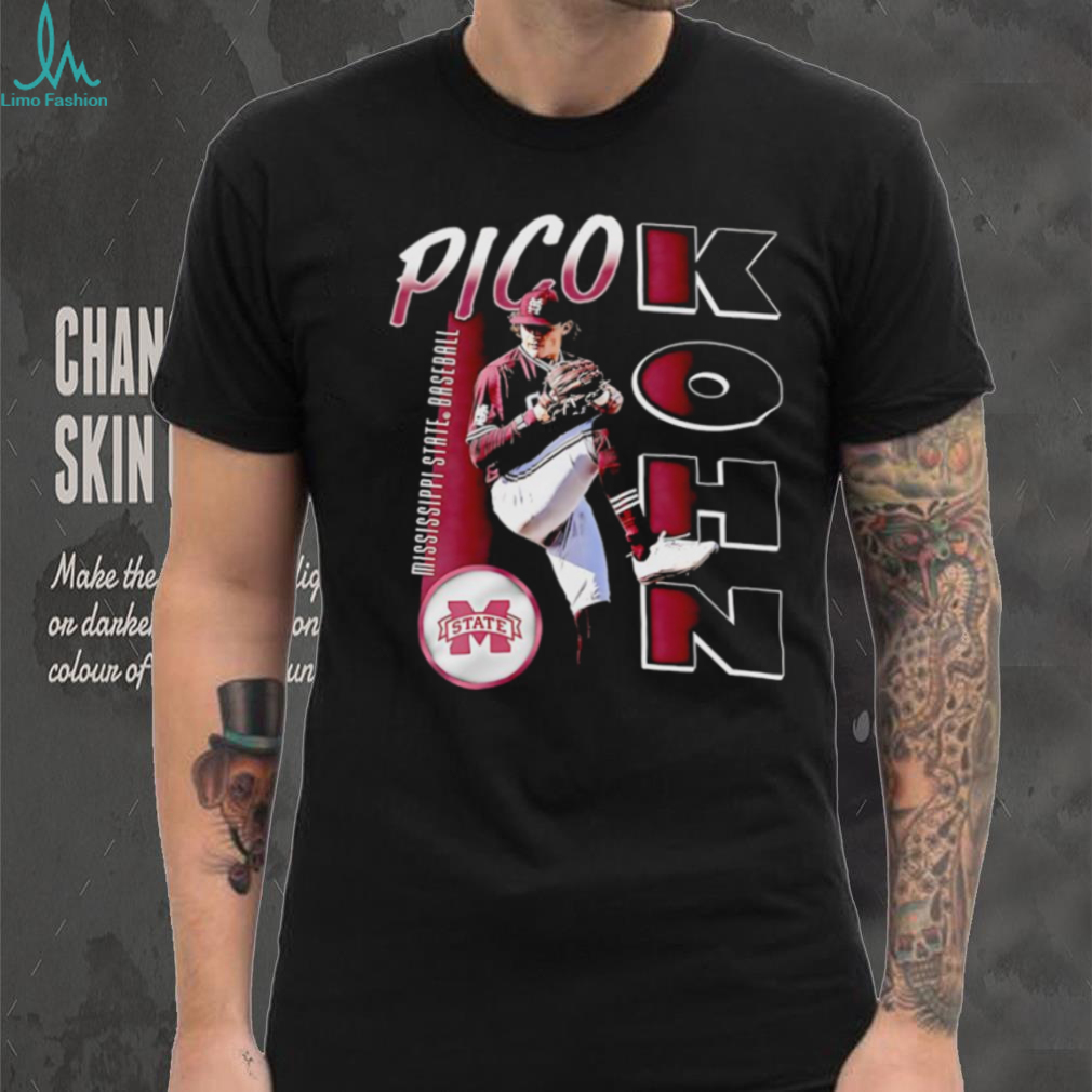 Pico Kohn Mississippi State baseball graphic shirt Pico Kohn Mississippi State baseball graphic shirt