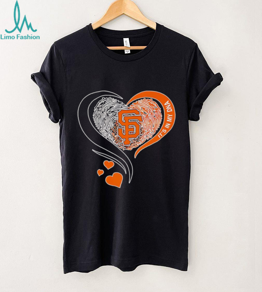 Print finger heart it’s in my DNA San Francisco Giants shirt Print finger heart it’s in my DNA San Francisco Giants shirt