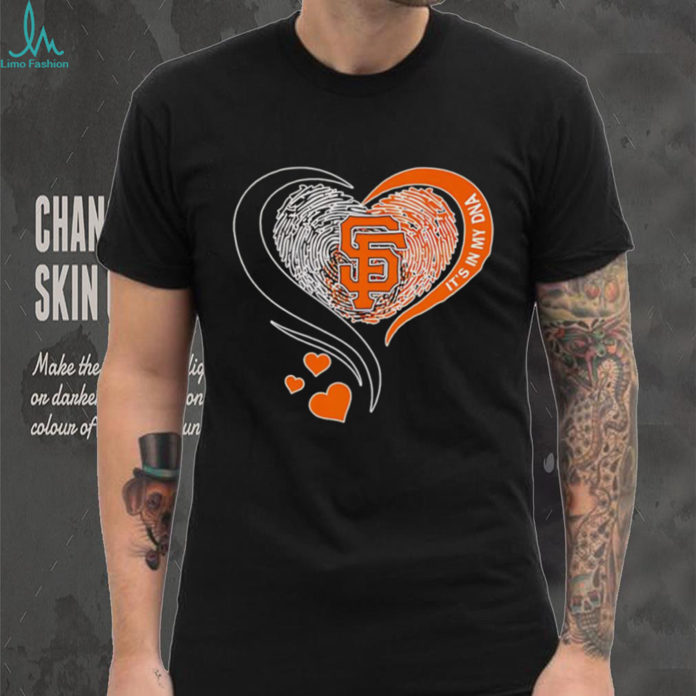 Print finger heart it’s in my DNA San Francisco Giants shirt Print finger heart it’s in my DNA San Francisco Giants shirt