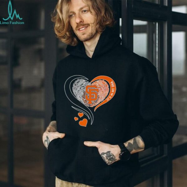 Print finger heart it’s in my DNA San Francisco Giants shirt