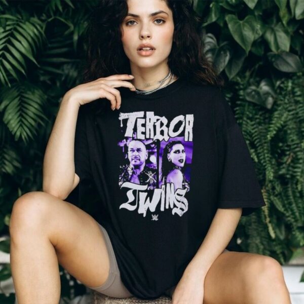 Terror twins Rhea Ripley and Damian Priest shirt