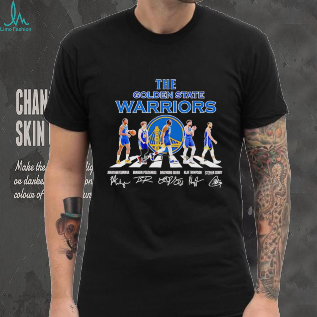 The Golden State Warriors Abbey Road Jonathan Kuminga Brandin Podziemski Draymond Green signatures shirt The Golden State Warriors Abbey Road Jonathan Kuminga Brandin Podziemski Draymond Green signatures shirt