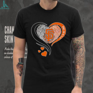 Print finger heart it’s in my DNA San Francisco Giants shirt