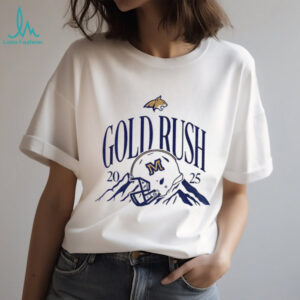 Montana State Bobcats 2025 gold rush football helmet t shirt