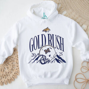Montana State Bobcats 2025 gold rush football helmet t shirt