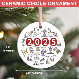 2025 Christmas Ornament Funny 2025 Year in Review Ornament Year to Remember Commemorative Ornament 2025 Christmas Ornament Funny 2025 Year in Review Ornament Year to Remember Commemorative Ornament