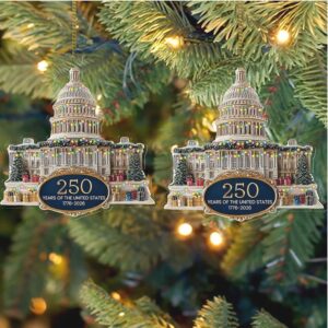 250 Years Anniversary Acrylic Ornament 250 Years United States of America Patriotic 1776–2026 Christmas Ornament