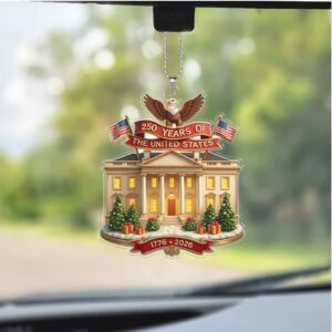 250 Years of America Car 250th Anniversary 1776 2026 Ornament Patriotic 4th of July Ornament