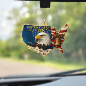 250 Years of America Car Ornament 250th Anniversary 1776 2026 Ornament Patriotic 4th of July Ornament 250 Years of America Car Ornament 250th Anniversary 1776 2026 Ornament Patriotic 4th of July Ornament