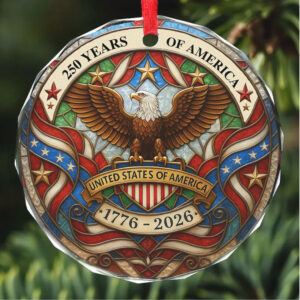 250 Years of America Glass Ornament 250th Anniversary Ornament Celebrate 250th Years United States of America Ornament 250 Years of America Glass Ornament 250th Anniversary Ornament Celebrate 250th Years United States of America Ornament