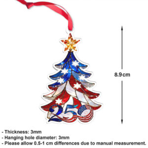 250th Anniversary USA Ornament Faux Stained Glass Patriotic Christmas Ornament 1776–2026 Liberty Decoration 250th Anniversary USA Ornament Faux Stained Glass Patriotic Christmas Ornament 1776–2026 Liberty Decoration