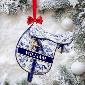 A Gift for Every Equestrian Personalized Equestrian Saddle Ornament A Custom Christmas Present for Horse Riding Enthusiasts