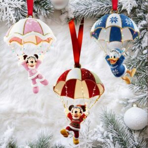 Adventure Awaits! Parachute Design Acrylic Ornament Personalized Gifts for Movie Fans