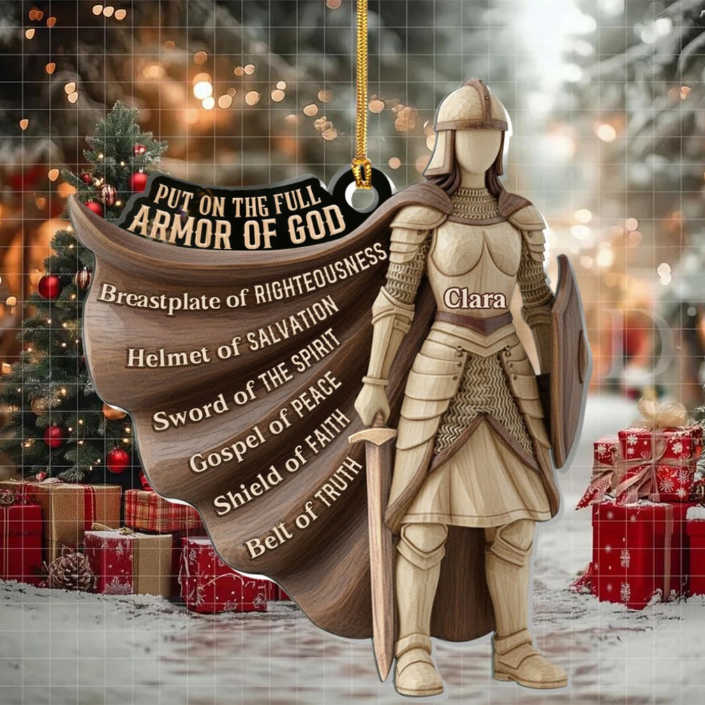 Armor Of God Personalized Acrylic Ornament Armor Of God Personalized Acrylic Ornament