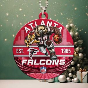 Atlanta Falcons Football Mascot Hanging Ornament