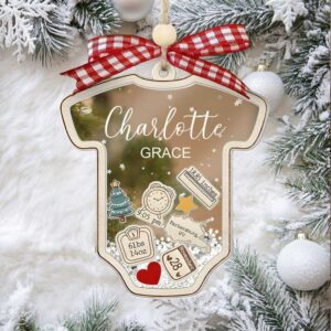 Baby’s First Christmas Ornament 2025 – Custom Shaker Tree Keepsake with Name, Birth Stats, Time & Location – Newborn Gift for Girl or Boy Baby’s First Christmas Ornament 2025 – Custom Shaker Tree Keepsake with Name, Birth Stats, Time & Location – Newborn Gift for Girl or Boy