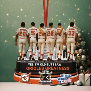 Baltimore Orioles Greatness 1970 & 1983 World Series Champions Ornament