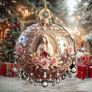 Believe   Personalized Acrylic Ornament   Gift For Christmas