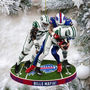 Bills Mafia vs. Jets Action Ornament Bills Mafia vs. Jets Action Ornament