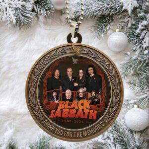 Black Sabbath Thank You For The Memories 1968 2025 Ornament