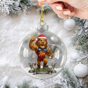 Brisbane Lions Mascot Special Edition Christmas Ornament
