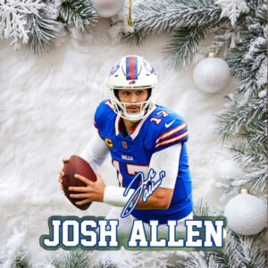 Buffalo Bills Quarterback Josh Allen Holiday Keepsake Buffalo Bills Quarterback Josh Allen Holiday Keepsake