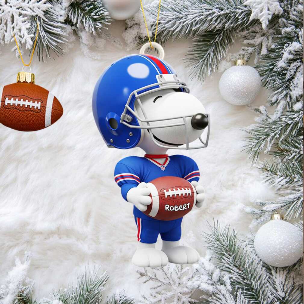 Buffalo Bills Snoopy NFL Sport Ornament Custom Your Family Name Buffalo Bills Snoopy NFL Sport Ornament Custom Your Family Name